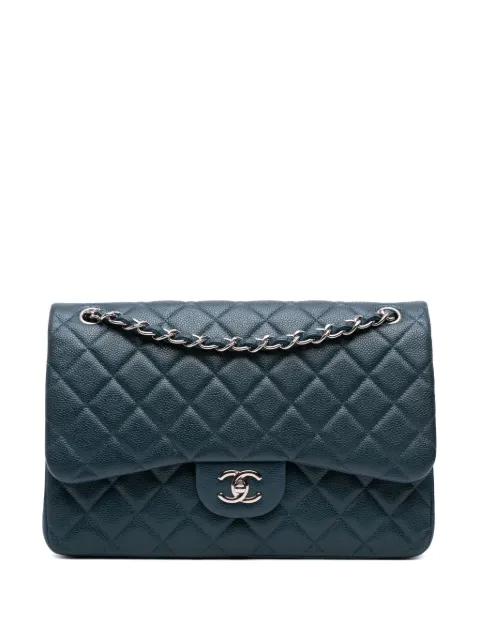 CHANEL Pre-Owned bolsa de hombro Jumbo Classic Iridescent Caviar Double Flap 2011