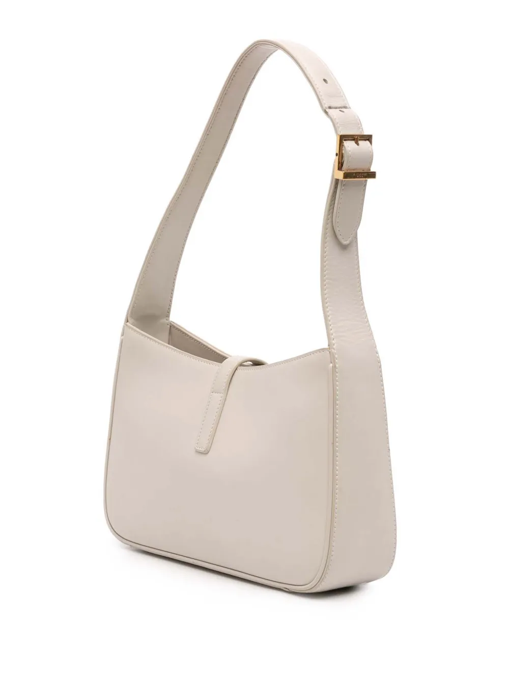 Pre-owned Saint Laurent 2021 Leather Le 5 A 7 Shoulder Bag In White