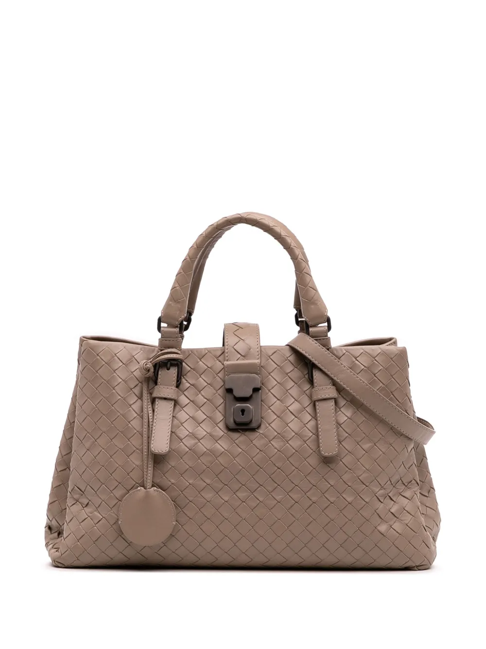 Bottega Veneta Pre-Owned 2012-2025 Small Nappa Intrecciato Roma satchel | Brown | Image 1