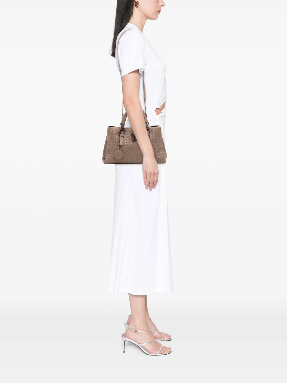 Bottega Veneta Pre-Owned 2012-2025 Small Nappa Intrecciato Roma satchel | Pre-Owned | Image 2