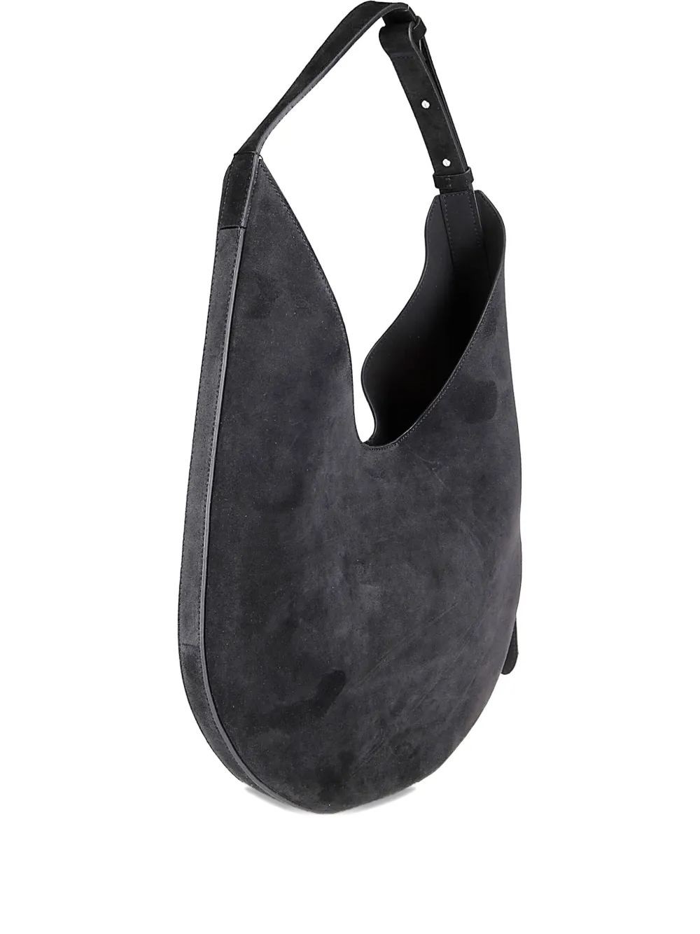 Aesther Ekme Adjustable-strap Suede Shoulder Bag In Blue