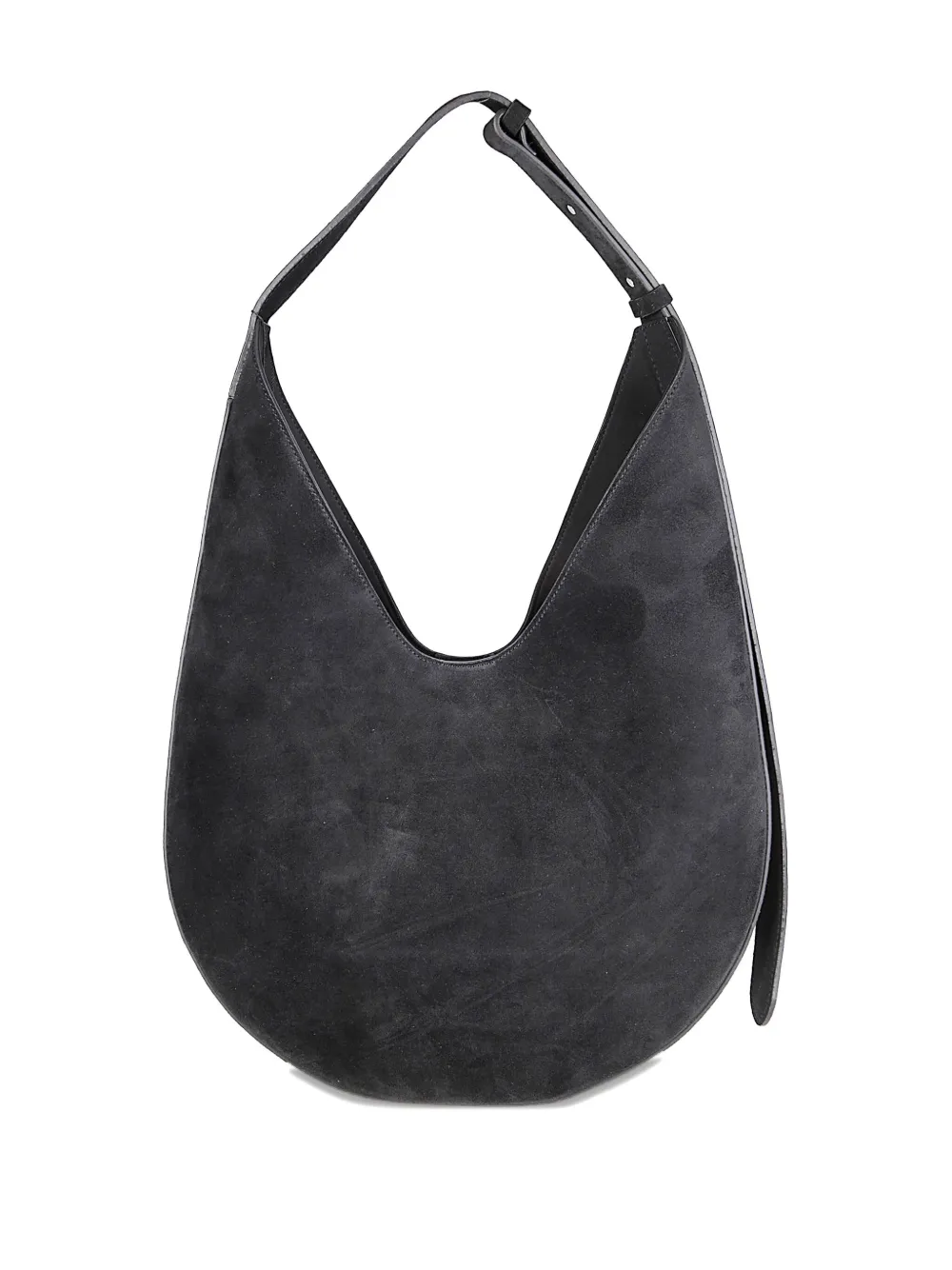 Aesther Ekme Adjustable-strap Suede Shoulder Bag In Blue