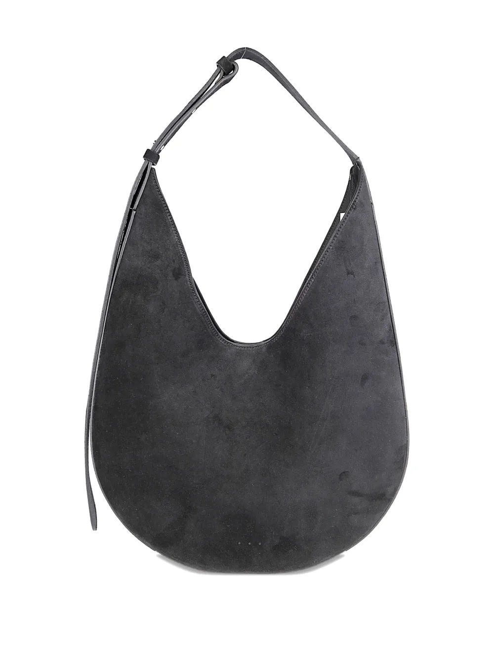 Aesther Ekme Adjustable-strap Suede Shoulder Bag In Blue