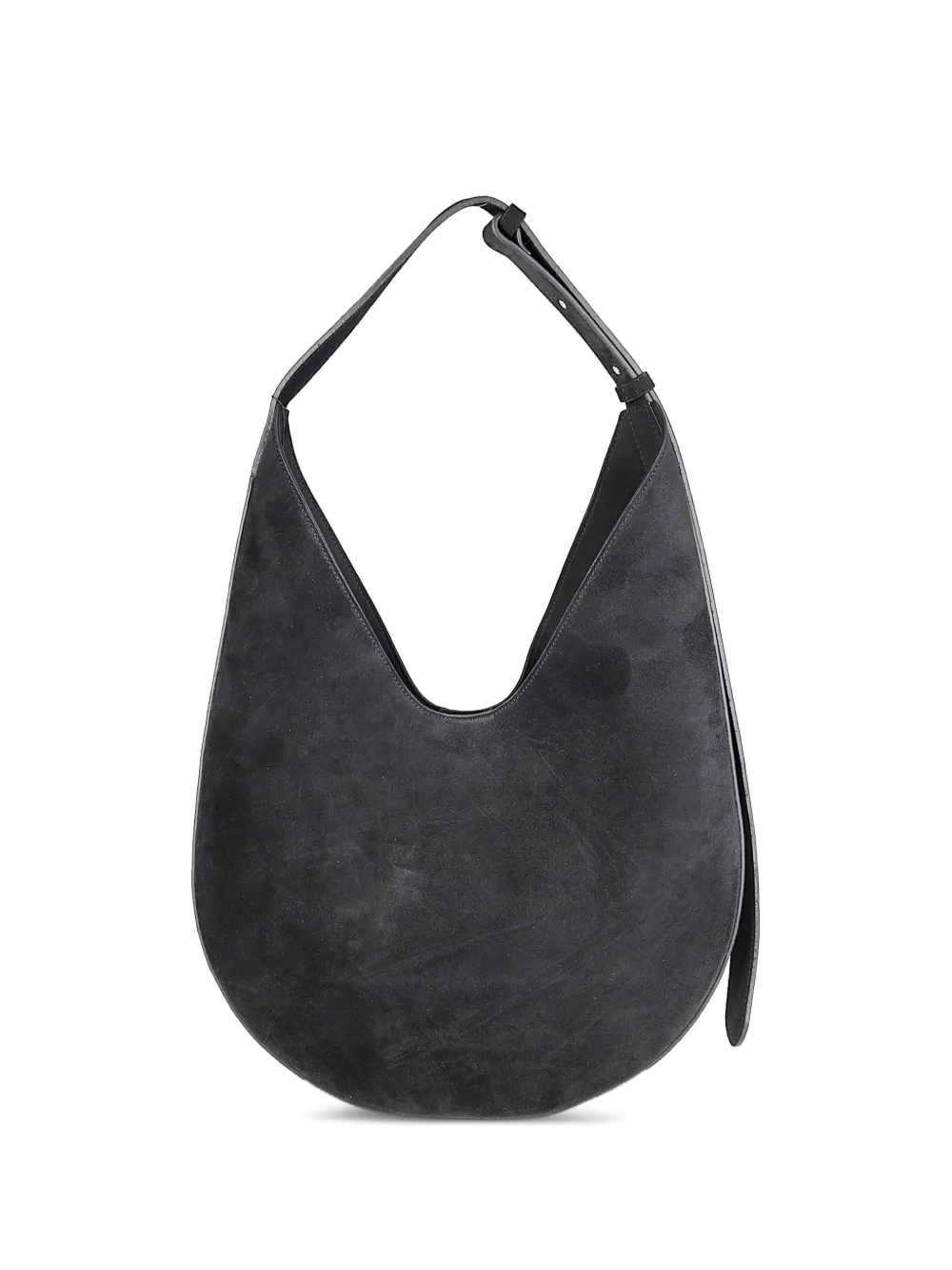 Aesther Ekme adjustable-strap suede shoulder bag - Nero