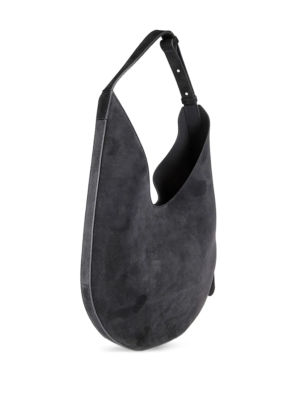 Aesther Ekme adjustable-strap suede shoulder bag - Zwart