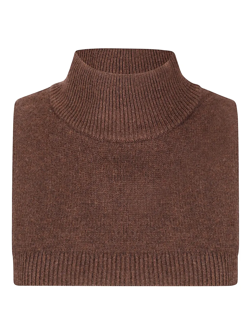Absolut Cashmere Cashmere Neck Warmer With High Collar In Brown