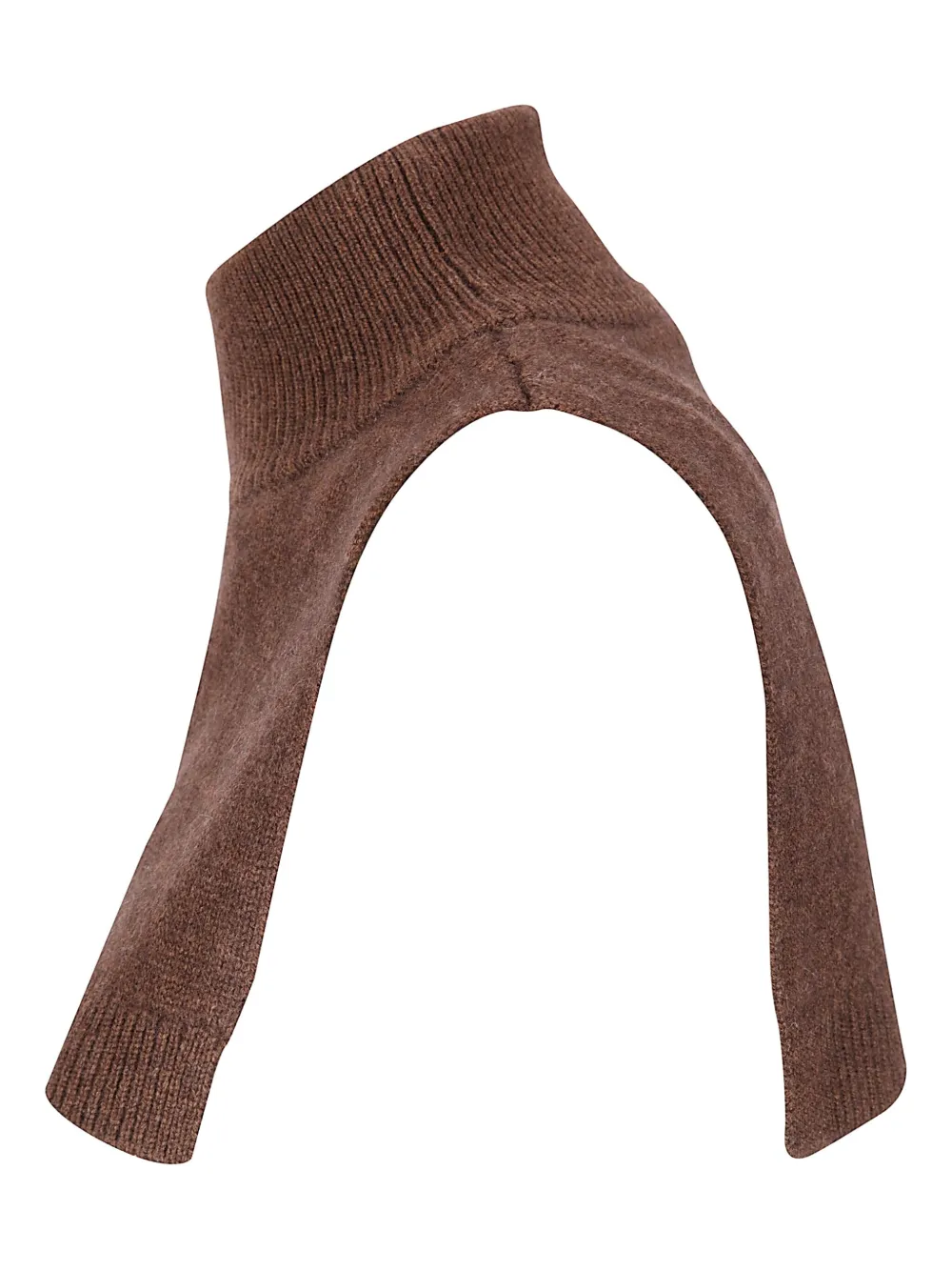 Absolut Cashmere Cashmere Neck Warmer With High Collar In Brown