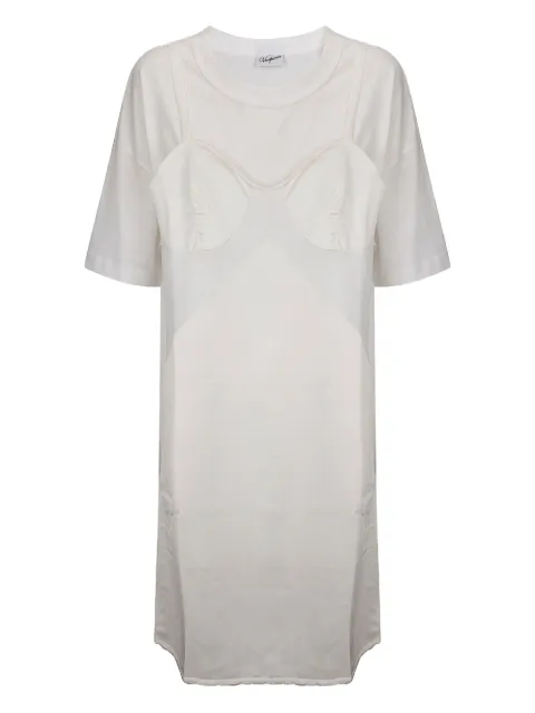 Vaquera slip dress midi con playera