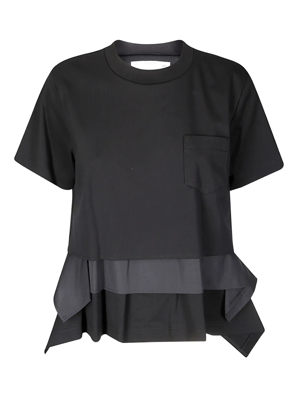 sacai パッチポケット Tシャツ - ブラック sacai パッチポケット Tシャツ - ブラック