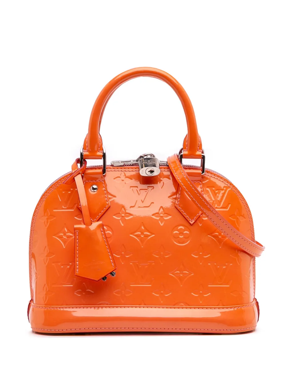 Louis Vuitton Pre-Owned 2015 Monogram Vernis Alma BB satchel - オレンジ Louis Vuitton Pre-Owned 2015 Monogram Vernis Alma BB satchel - オレンジ