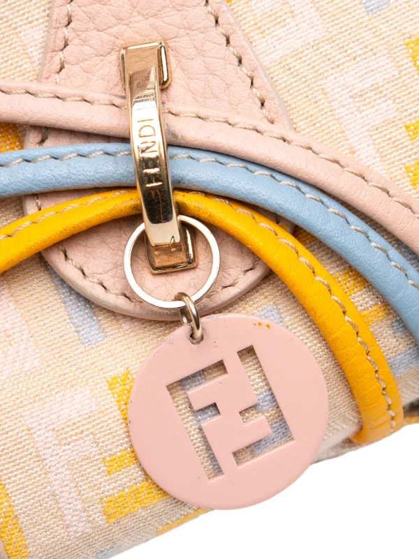 Fendi Pre-Owned 2010-2025 Multicolor Zucchino Canvas And Leather Charm Flap  Handbag Brown FARFETCH IN