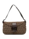 Fendi Pre-Owned 2000-2010 Zucchino Canvas Double Flap shoulder bag - Brown
