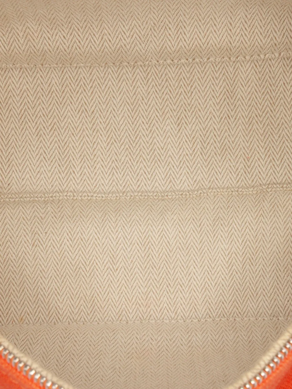 Pre-owned Hermes 2021-2025 Small Canvas Bride A Brac Case Vanity Bag In Orange