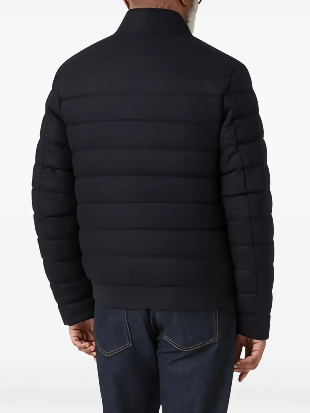 Belstaff Circuiter gewatteerd jack met rits Blauw
