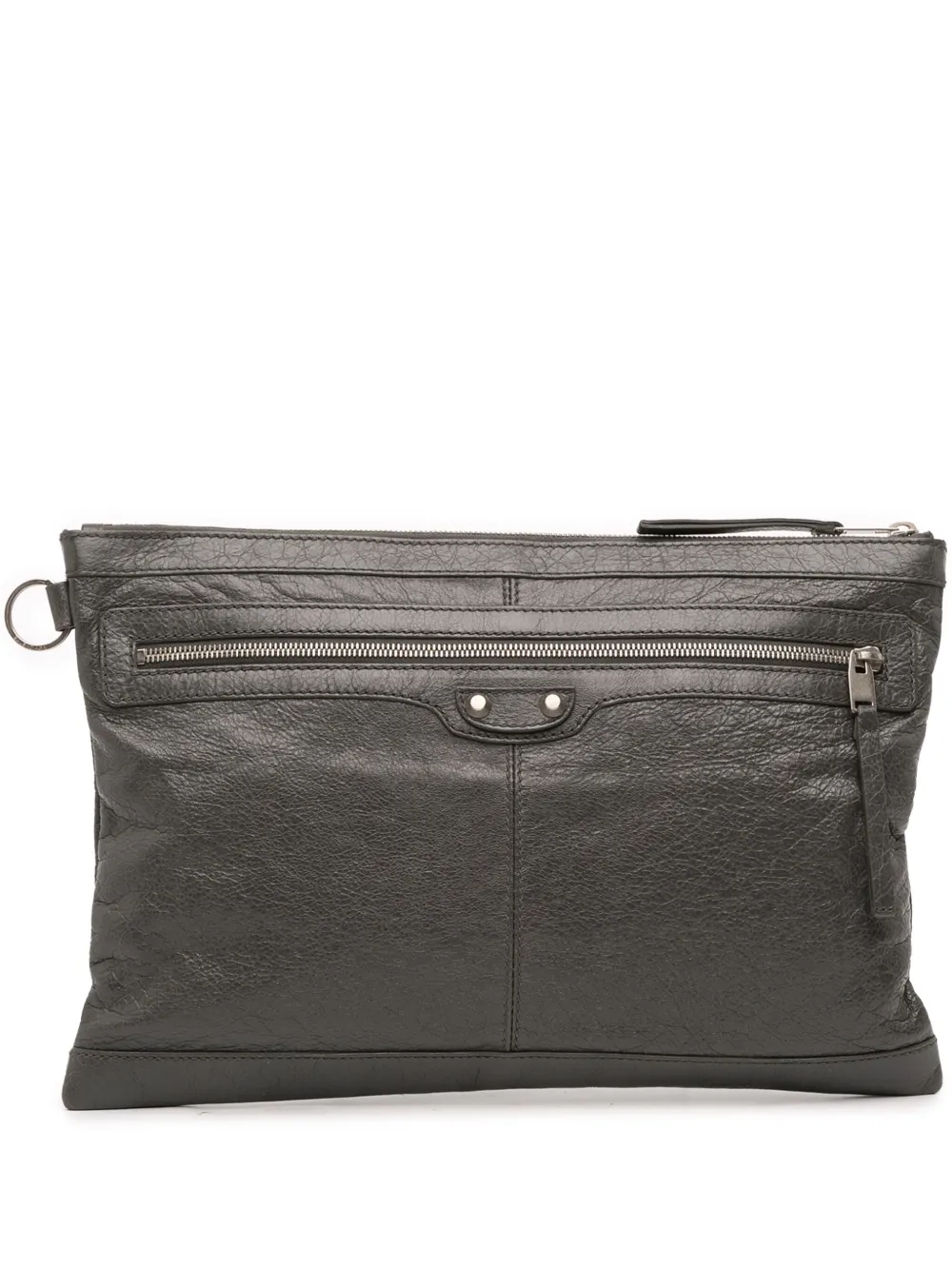 Balenciaga Pre-Owned 2015 Lambskin Motocross Classic Clip L clutch bag Balenciaga Pre-Owned 2015 Lambskin Motocross Classic Clip L clutch bag