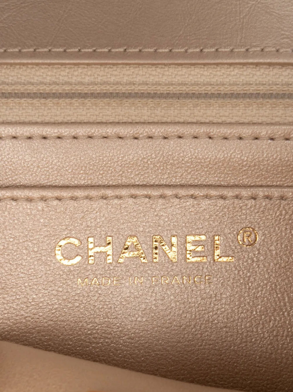 Pre-owned Chanel 2021-2025 Reissue 2.55 Chevron Quilted Metallic Calfskin Single Flap 224 Crossbody Bag In Gold