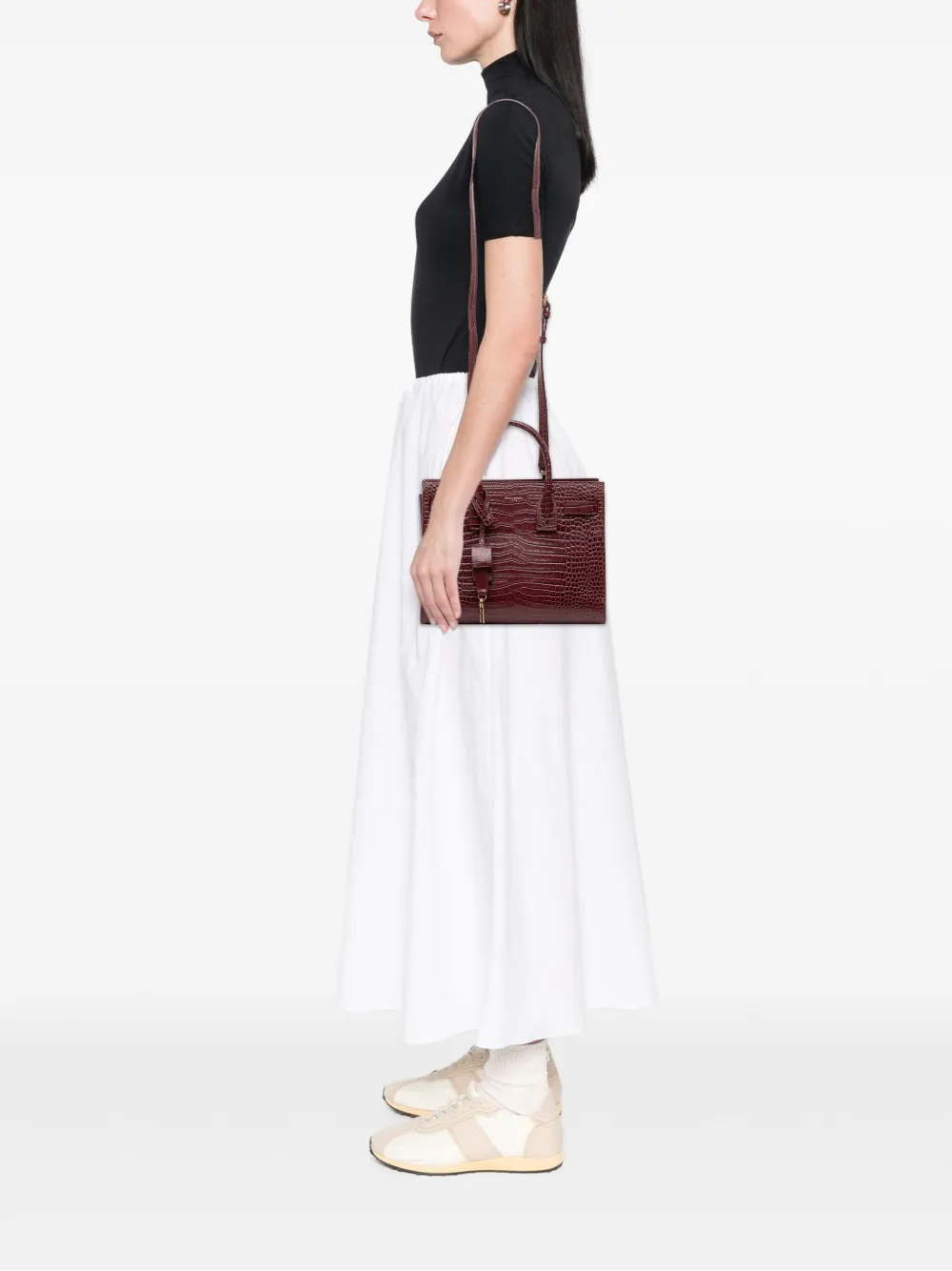 Saint Laurent Pre-Owned 2016 Baby Embossed Leather Sac De Jour satchel | Pre-Owned | Image 2