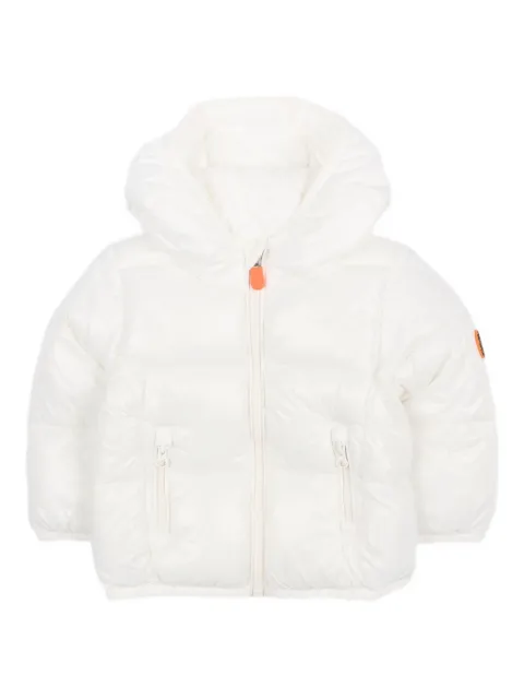 Save The Duck Kids logo-patch padded jacket