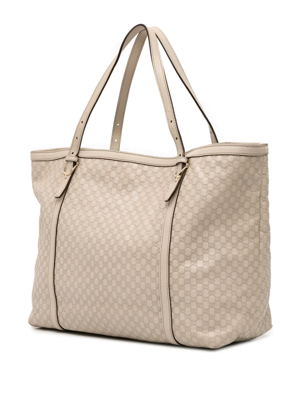 Pre-owned Gucci 2016-2025 Microssima Nice Tote Bag In Brown