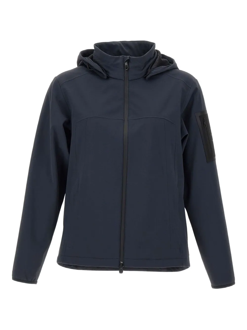 BOSS detachable-hood zip-up jacket | Blue | Image 1