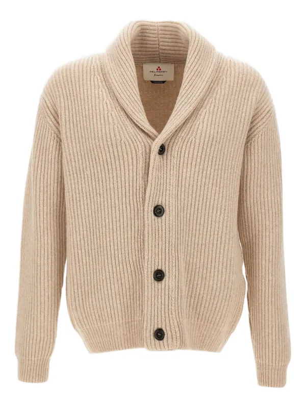 Peuterey shawl-collar Cardigan Neutrals FARFETCH IN - Main Image