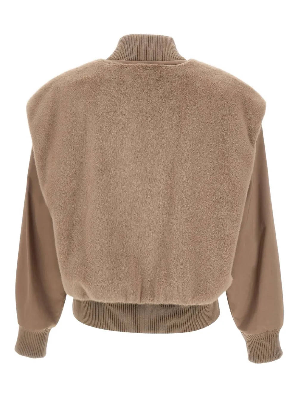 BOSS Gelaagd bomberjack Bruin