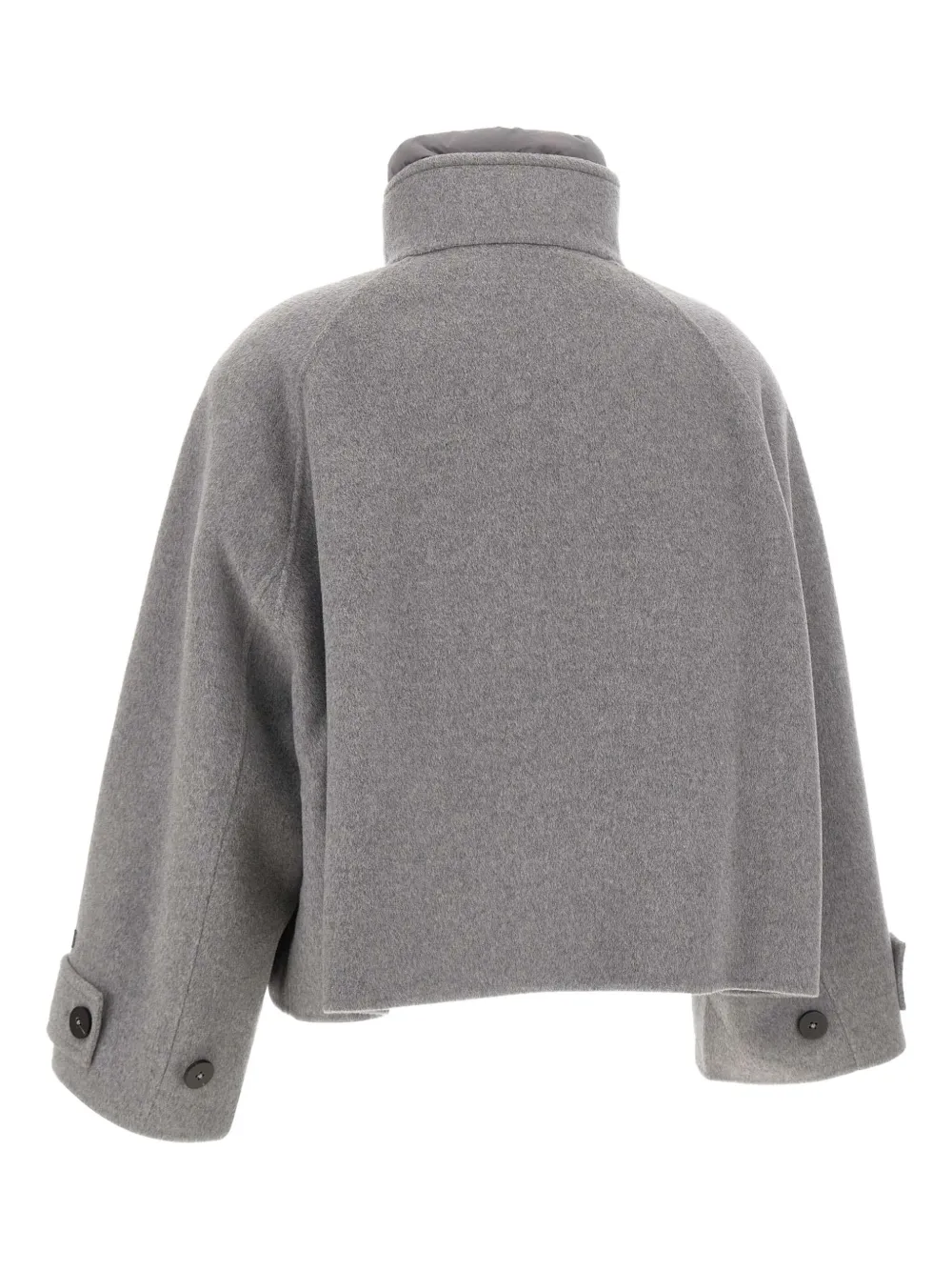 Duno Dafne Mélange-effect Jacket In Gray