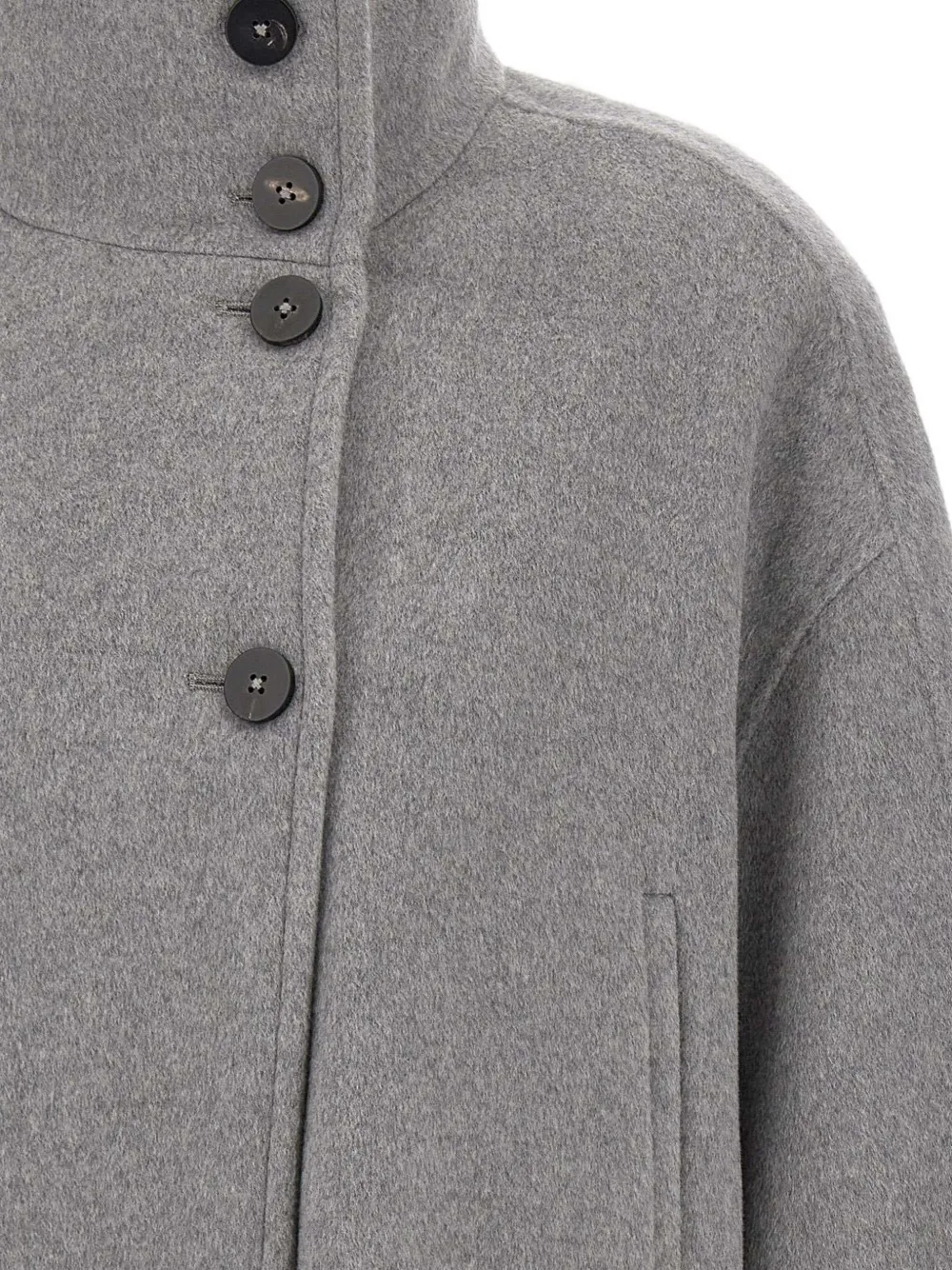 Duno Dafne Mélange-effect Jacket In Gray