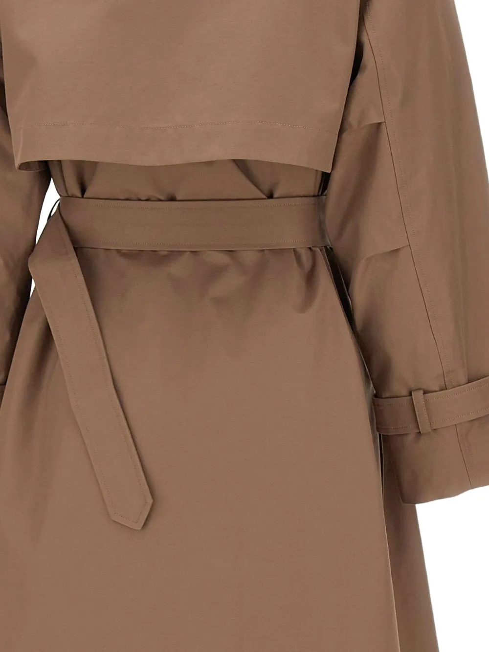 Duno Agata Brera trenchcoat met ceintuur Bruin