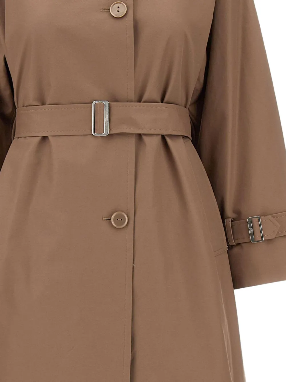 Duno Agata Brera trenchcoat met ceintuur Bruin