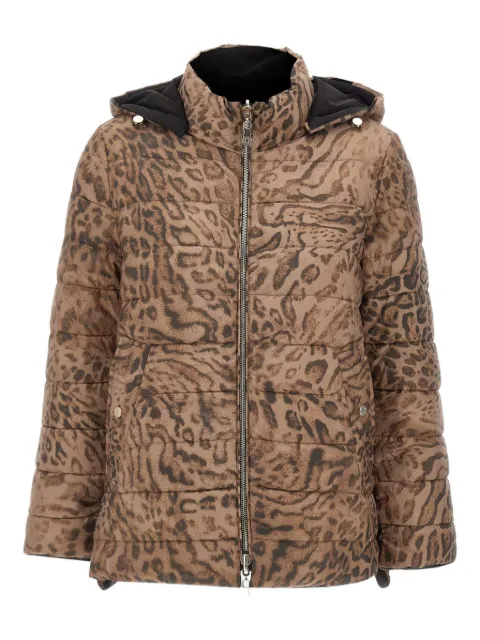 ELENA MIRO` chamarra capitonada con estampado Animalier