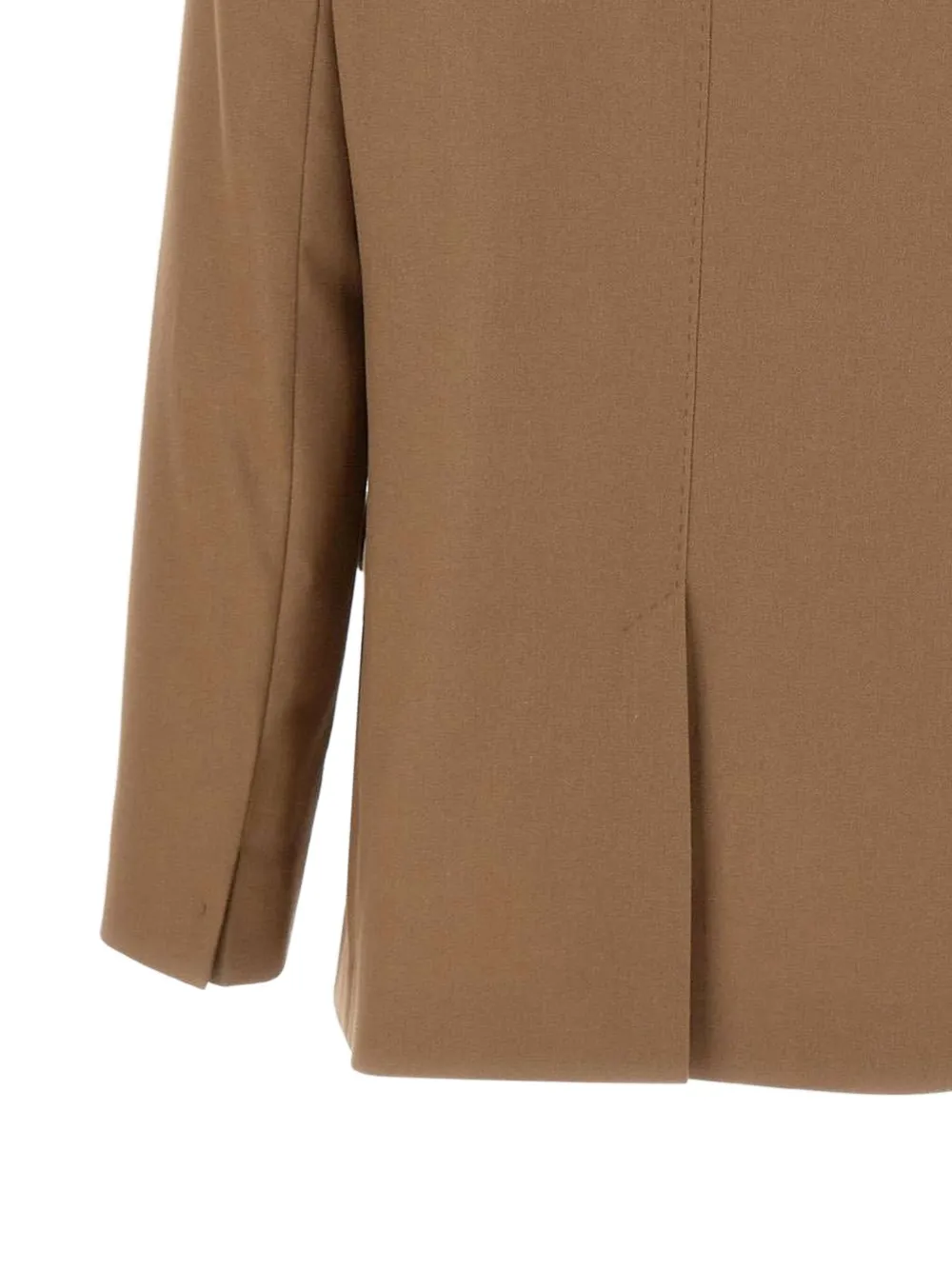 'S Max Mara Blazer met dubbele rij knopen en puntige revers Bruin