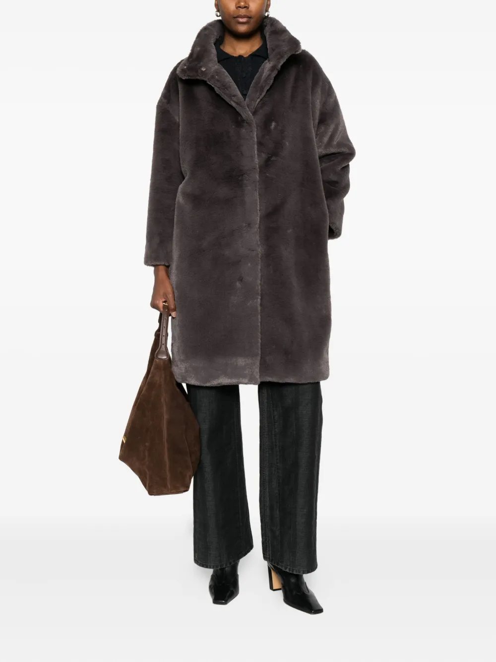 Herno funnel-neck three-quarter sleeve coat | Faux Fur & Shearling Coats | Image 2