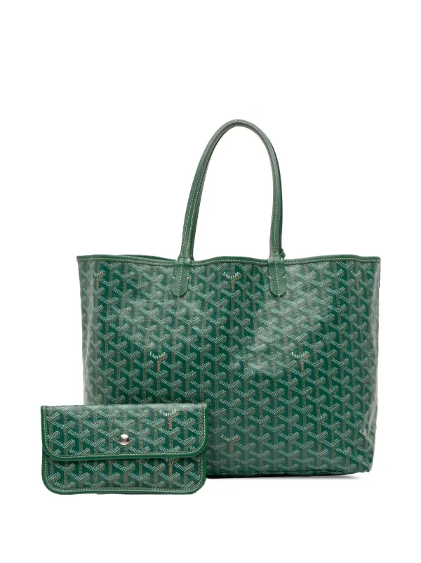 Goyard Pre-Owned 2018 Goyardine Saint Louis PM Tote Bag Green