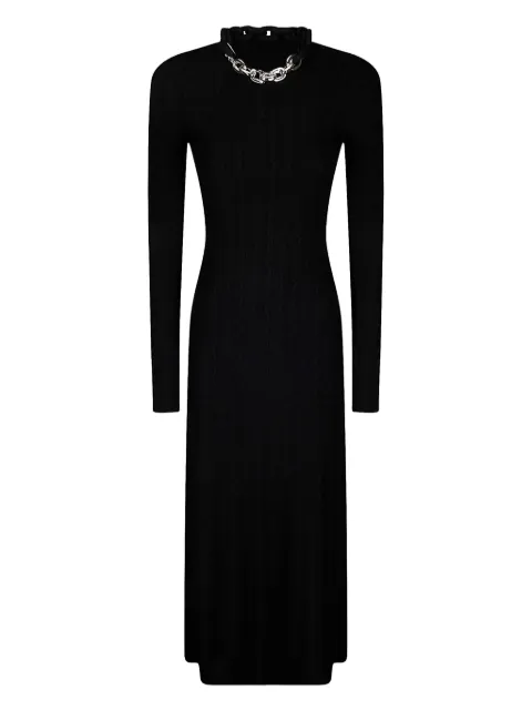 Rabanne chain-link wool-cashmere dress