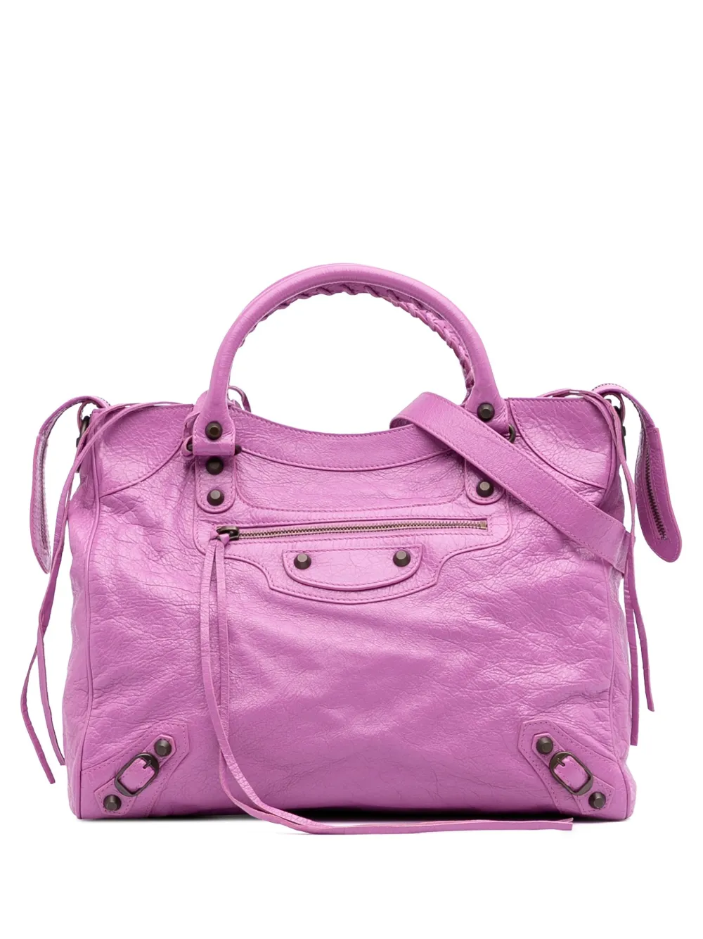 Balenciaga Pre-Owned 2015 Lambskin Motocross Classic Velo satchel - Balenciaga Pre-Owned 2015 Lambskin Motocross Classic Velo satchel -