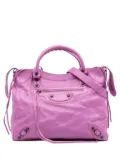 Balenciaga Pre-Owned 2015 Lambskin Motocross Classic Velo satchel - Purple