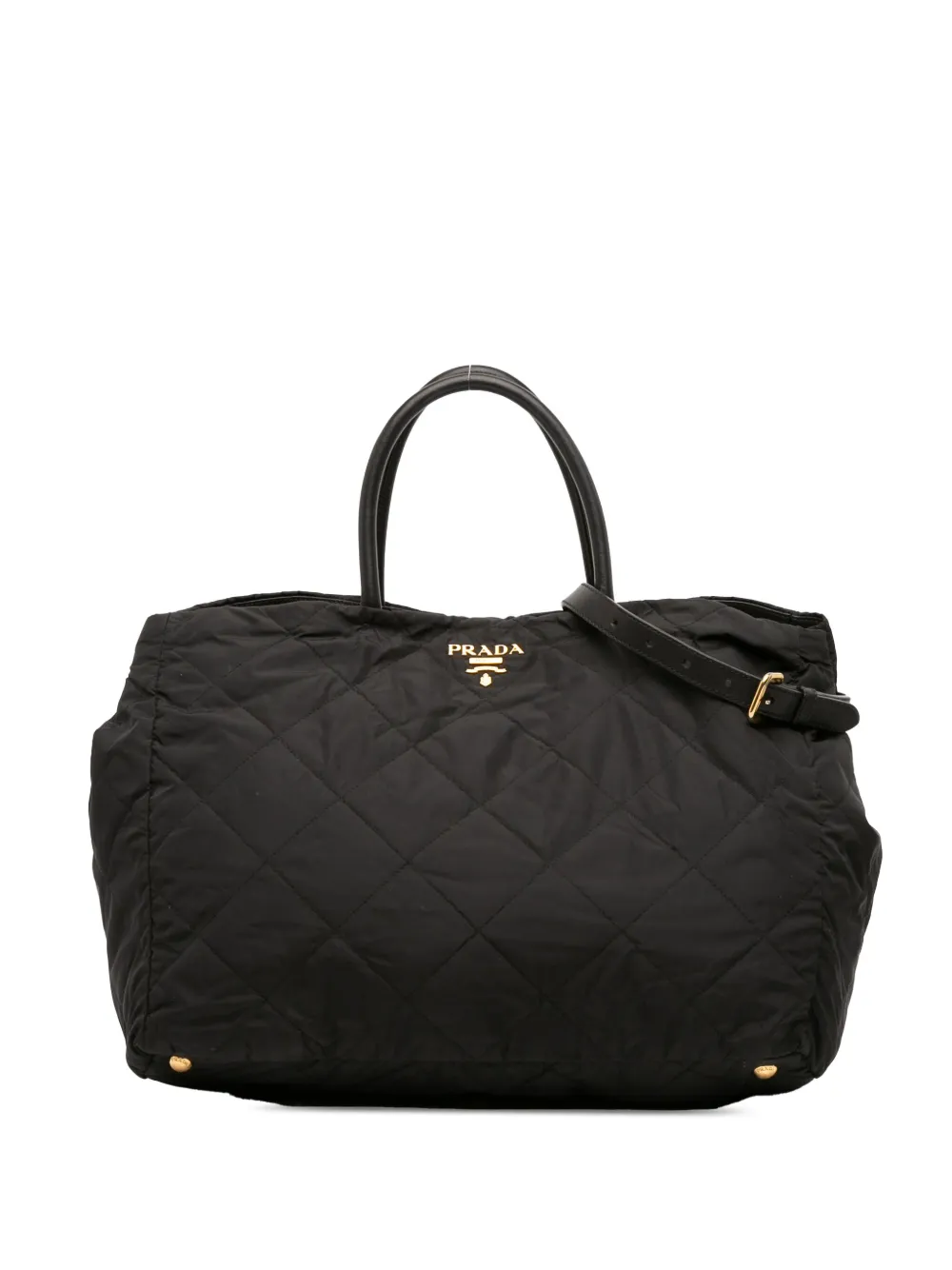 Prada Pre-Owned 2000-2025 Impuntu Tessuto satchel | Black | Image 1