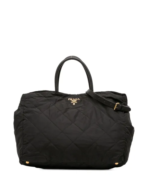 Prada Pre-Owned 2000-2025 Impuntu Tessuto satchel
