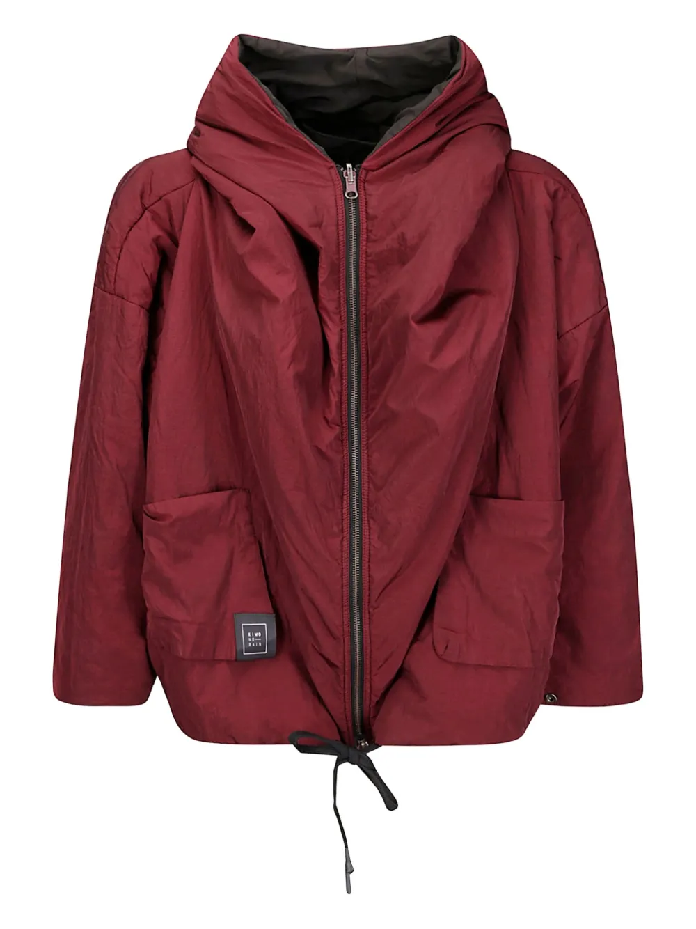 Kimo No-rain Hooded Jacket In Red
