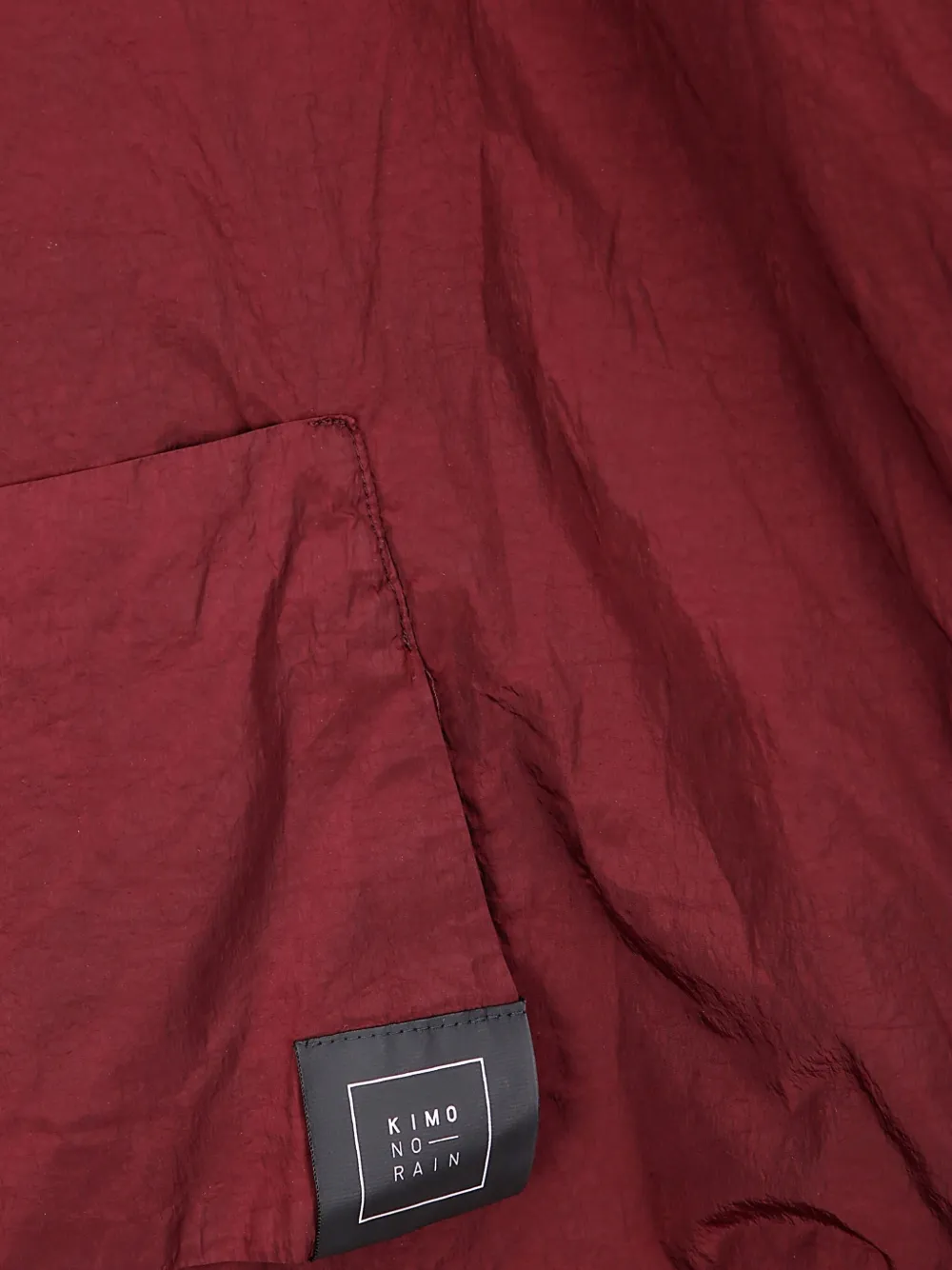 Kimo No-rain Hooded Jacket In Red