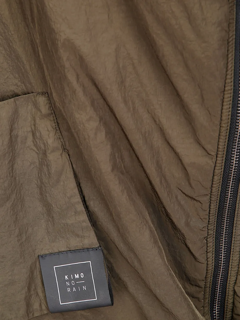Kimo No-rain Hooded Jacket In Green