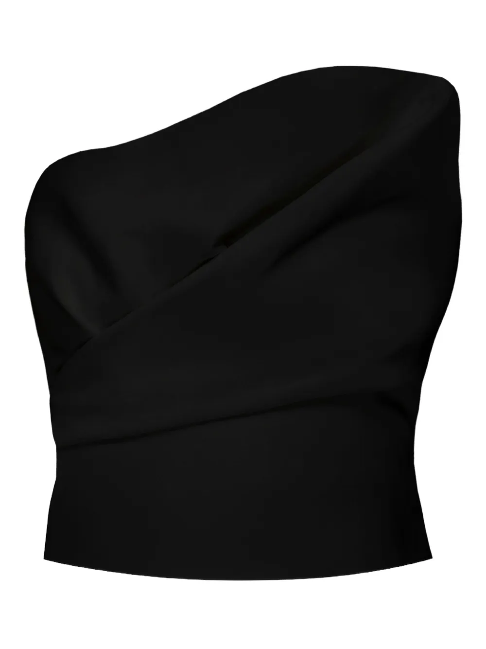 Amalin Claudine One-shoulder Top In Black