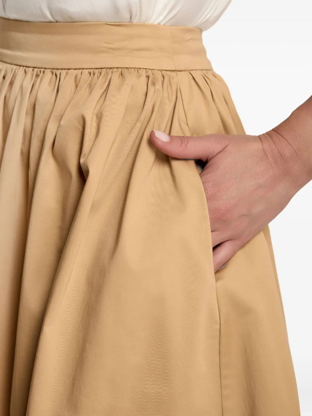 AMALIN Cleo plooirok Beige