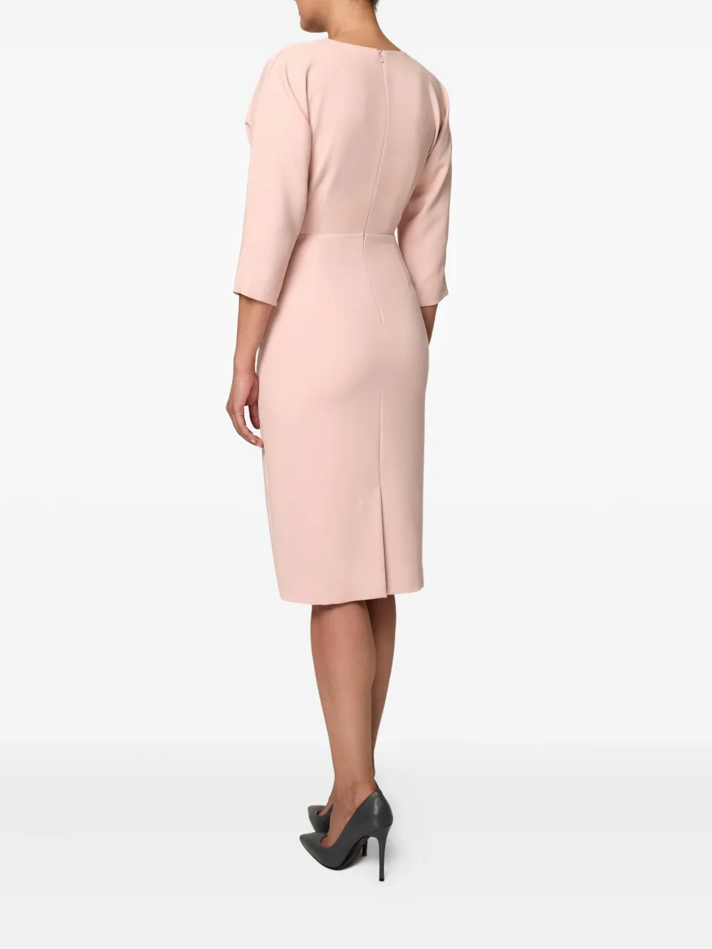 Amalin Rochie Amelia Keyhole Dress In Pink