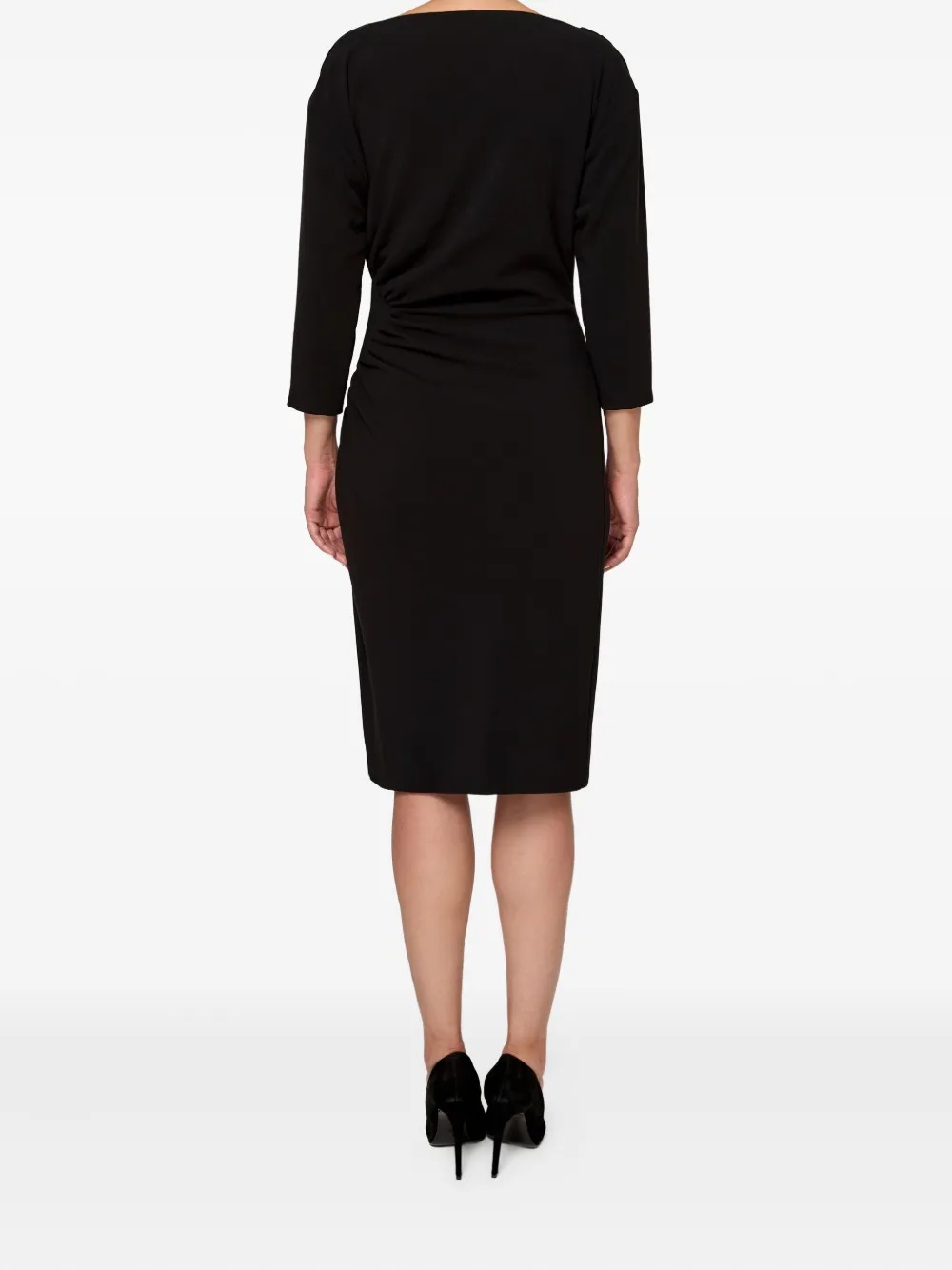 Amalin Hannah Ruched Dress In Black