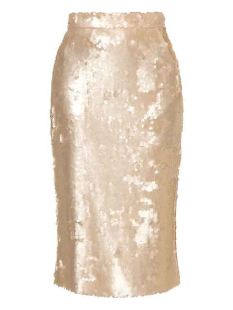 AMALIN Belle sequin-embellished pencil skirt