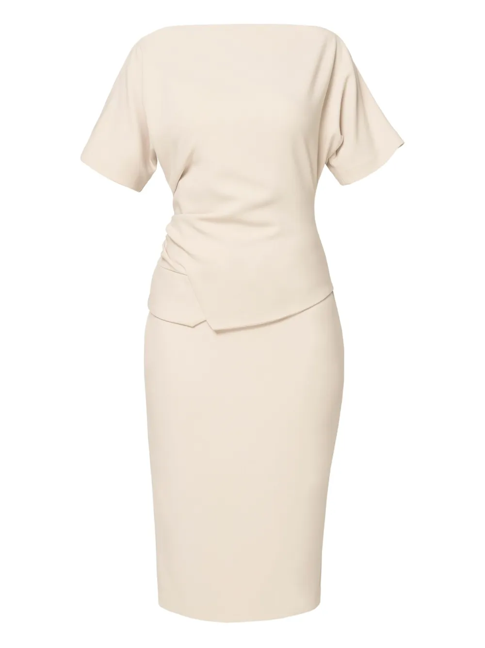 AMALIN Madison draped dress | Neutrals | Image 1