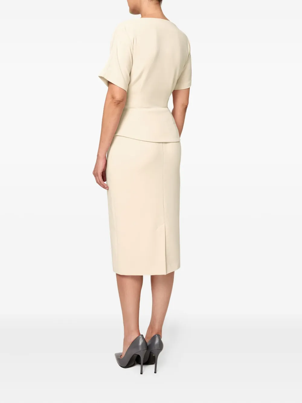 Amalin Madison Draped Dress In Neutral