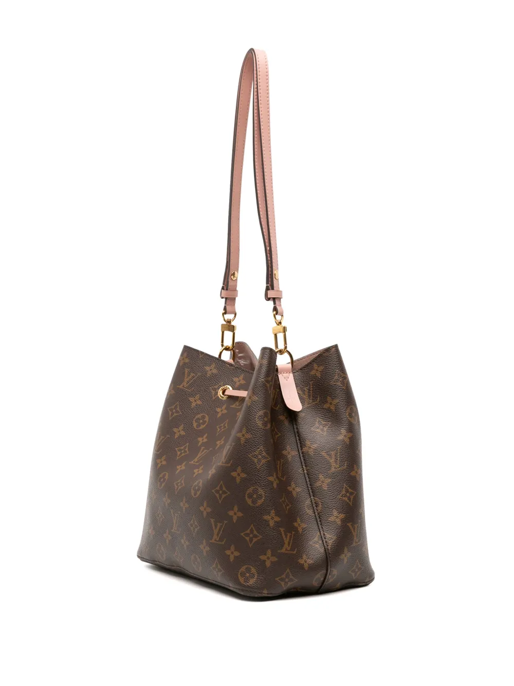 Pre-owned Louis Vuitton 2021 Monogram Neonoe Mm Bucket Bag In Pink